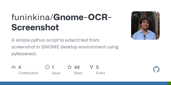Gnome OCR Screenshot