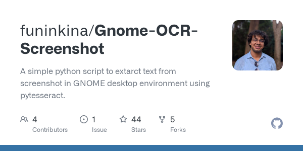 Gnome OCR Screenshot